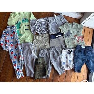 Baby Boy Clothes Lot NB, 0-3M & 3M Carter's Old Navy 12pc Pants Shorts Jeans LOT
